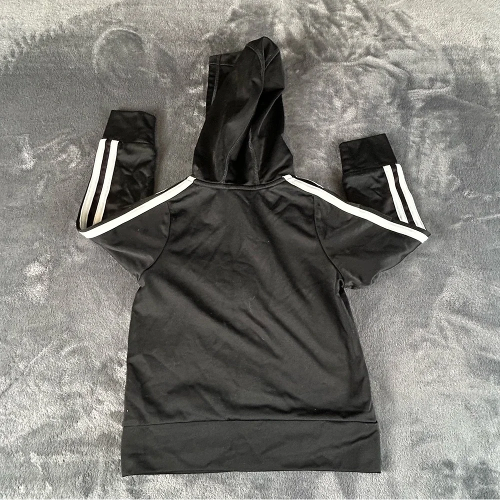 Adidas Boys 2-Piece Active Set Striped Tracksuit/Jogging Suit‎ Black/White Sz 2T